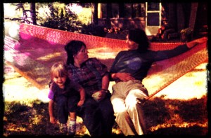 Allison, Barb and Karla on Lopez Island, 1984